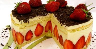 맛있는 딸기 케이크